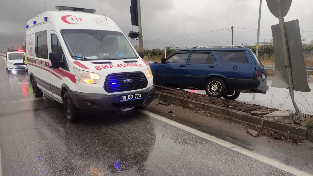 Bursa’da Trafik Kazası: 1 Yaralı