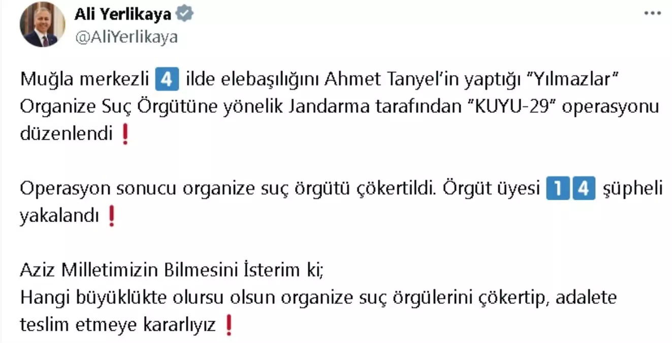 Yılmazlar Suç Örgütü Çökertildi