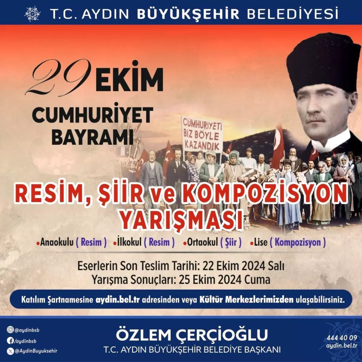 Aydın’da Cumhuriyet Bayramı İçin Yarışma Düzenleniyor