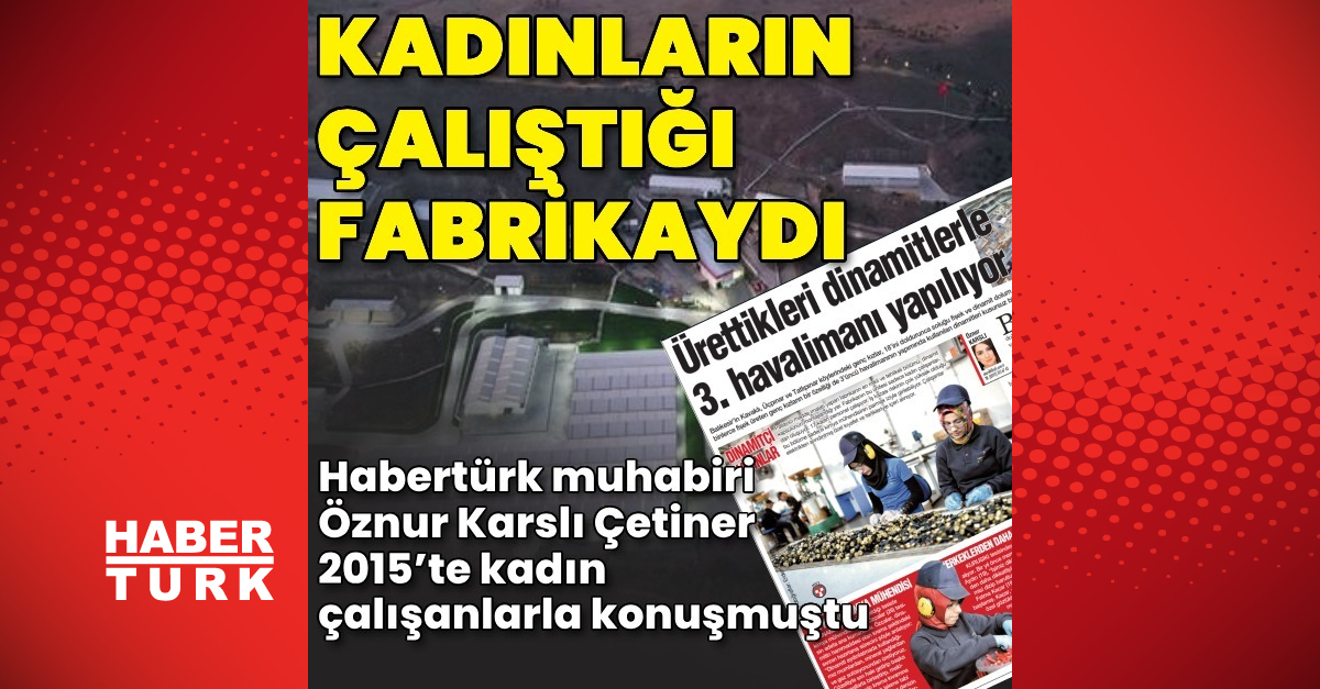 Kadınların çalıştığı fabrikaydı